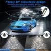 360 Degree LED Garage Lights E27 40/60/80W Deformable Ceiling Lights 3 Panel Adjustable for Garage Ceiling Workshop