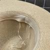 Handmade Panama Hat Elegant Wide Brimmed Decorated Sun Hat for Women Party British Beach Hat Lady Knitted Straw Hat