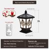 RZX New Chinese Style Outdoor Pillar Lamp