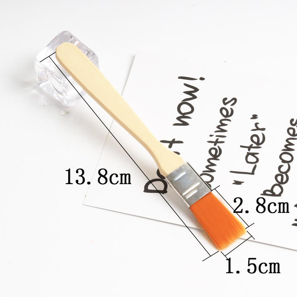 3 Pcs No. 1–12 Acrylic Paintbrushes Drawing Board Brushes Oil Painting Brushes Nylon Bristle Barbecue Brushes Paintbrushes Art Brushes