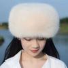 Smooth Plush Mongolian Fluffy Hat Round Top Warm Bucket Hat New Fashion Faux Fur Hat  Winter Season