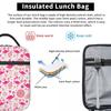 Pink Flamingo Summer Vibes Flamingos Pattern Portable Lunch Boxes Cooler Thermal Food Insulated Lunch Bag Kids School Children