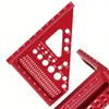 Carpenter Square - Multi-angle Set Square Precision T-square Aluminum Scribing Ruler for Woodworking, Construction and Engineers