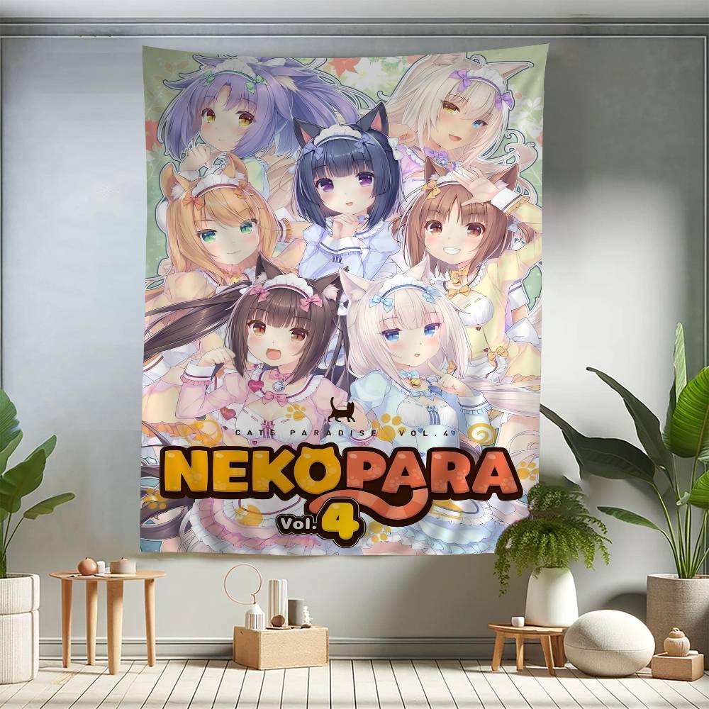 Anime NEKOPARA Hanging Bohemian Tapestry Bohemian Wall Tapestries Mandala Kawaii Room Decor