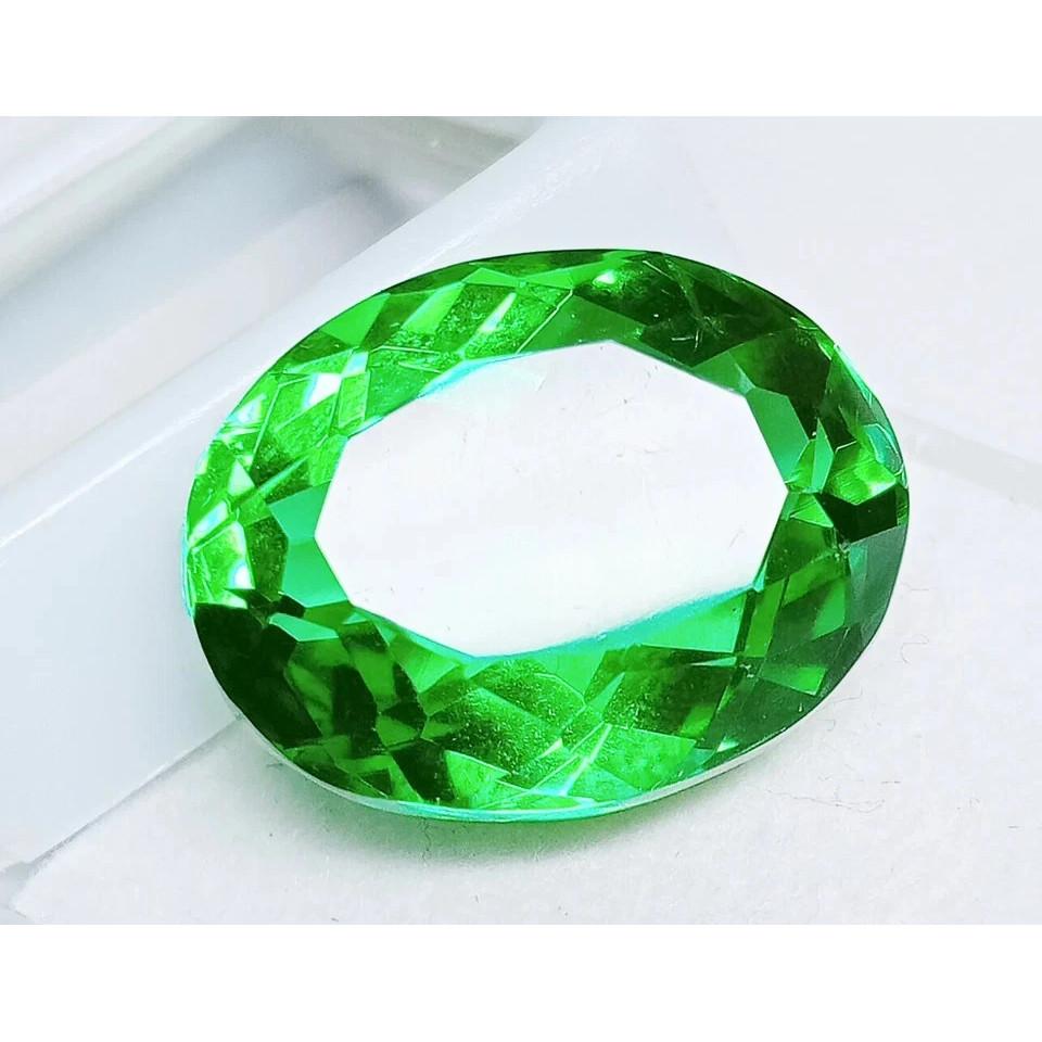 AAA+++ Natural Peridot Green 19+ Ct Oval Cut Certified Loose Gemstone
