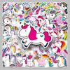 101-Piece Rainbow Horse Cartoon Stickers Set: Trendy, Waterproof Decorations for Notebooks, Tablets, Suitcases