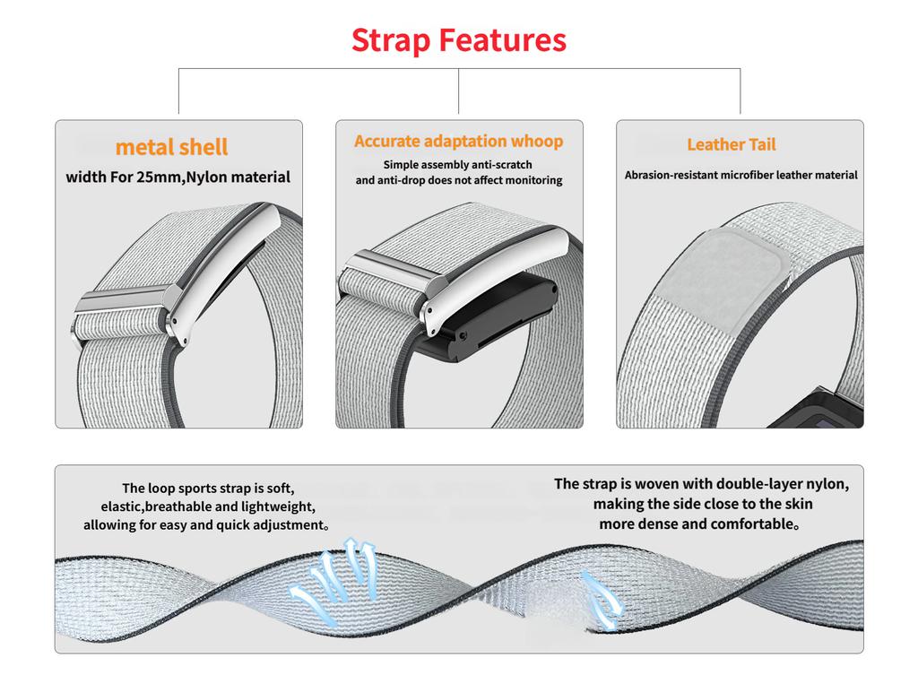 Watch Strap for Whoop 5.0/MG Band Gym Breathable Adjuatbale Wristband/Armband for Whoop MG/5.0 Men Women Sport Bracelet Correa