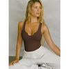 Summer New Style Women's Knitted Vest Sexy Slim-fit Blouse Tight-fitting Solid Color Sports Sling Bottoming Shirt
