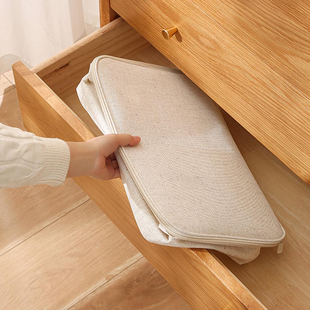 Foldable Fabric Quilt Storage Bin Clothes Wardrobe Underwear Pouch Waterproof Storage Travel Bag Closet Organizer For Home