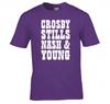 Crosby Stills Nash Young Band Logo T Shirt New