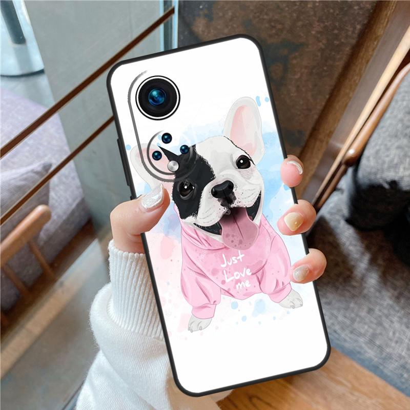 Französische Bulldogge Hülle Für Honor X6a X7a X8a X9a X9b X7 X8 X9 8X 9X Abdeckung Für Honor Magic 5 Lite 50 70 90