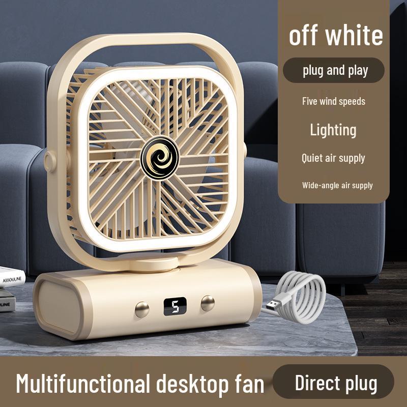 USB Rechargeable Silent Mini Desktop Fan for Office and Bedroom F985 Desktop Fan