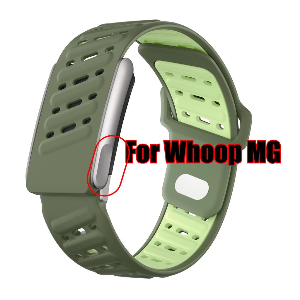 For WHOOP MG / WHOOP 5.0 Breathable Wrist Band Soft Slicone Sweatproof Adjustablle Rubber Band for Whoop 5.0 MG Wristband