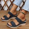 Fashion Summer Women Wedge Sandals Premium Orthopedic Open Toe Sandals Vintage Anti-slip Leather Casual Female Retro Shoes
