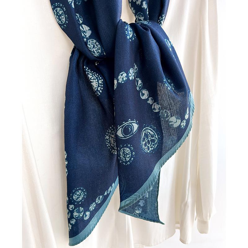 Korean New Versatile and Fashionable Small Strip Scarf Cotton Linen Hand Feel Scarf Headband Long Streamer Tied Bun Spring Summer Autumn