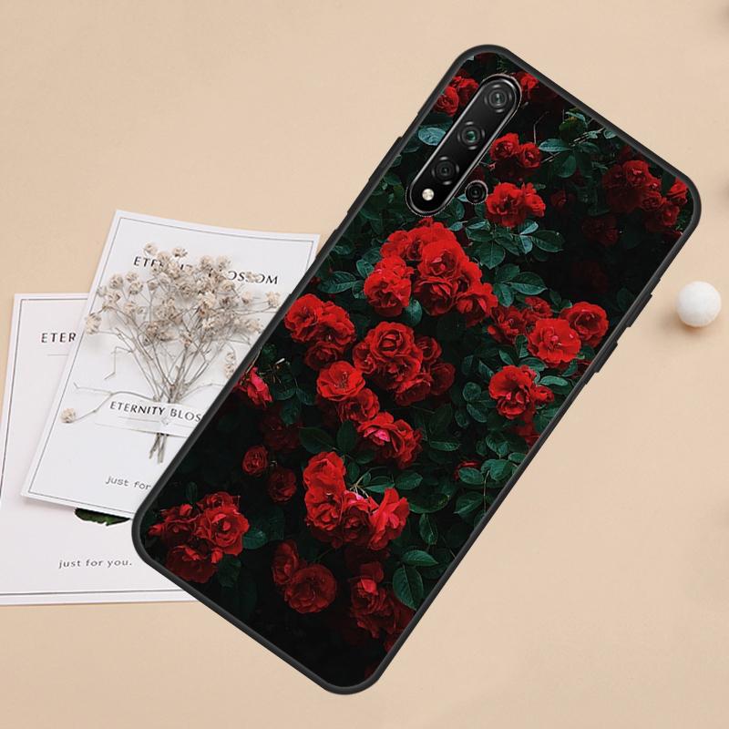 

Flower Red Rose For Huawei Nova 8i 7i 11i 12i 12s 9 10 SE Y60 Y61 Y70 Y72 Y73 Y90 Y91 P20 P40 P30 Lite Case Huawei Nova Y73