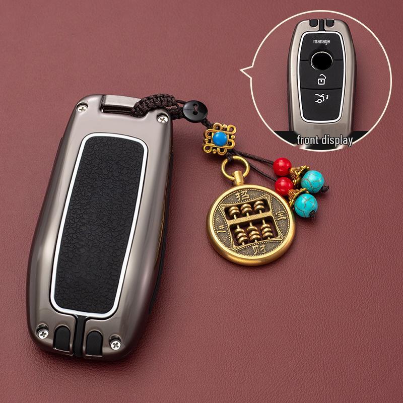 2026 Mercedes-Benz E300L Key Cover with Metal Buckle for C260L/GLC300L/C200/E350EL