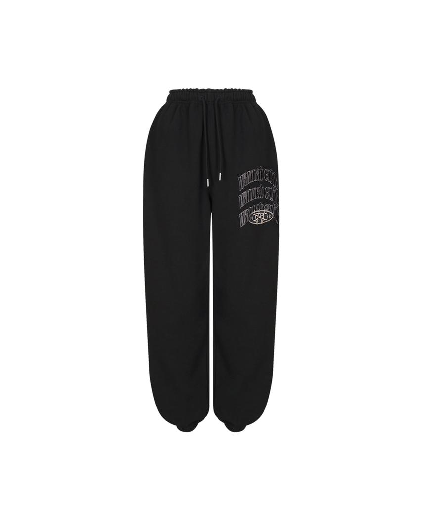 WANNABEZFIT Wonder Sweat Varsity Pants Black