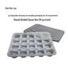 PP Disposable Square Dumpling Takeaway Boxes, 20-Compartment (10-Pack)