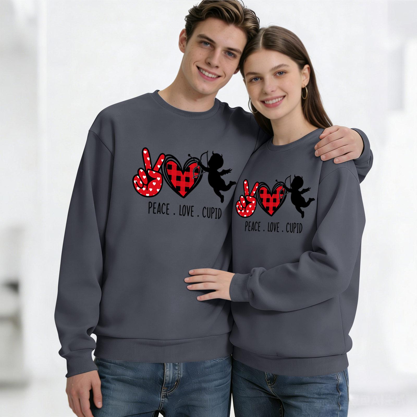 

Men s Round Neck Long Sleeve Top, Unisex, Couple Casual Sports Top XXL