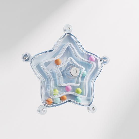 Parrot Spinner Toy Plastic Rotating Wheel Birds Chew Toy Star Shaped Spinning Rattle Enrichment Cage Accessory for Parakeets Conures Cockatiels