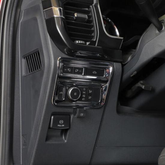 Interior Headlight Switch Button Panel Trim Cover For Ford F150   Chrome