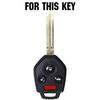 Κουμπί κάλυμμα θήκης κλειδιού για Subaru Forester Impreza Legacy Outback STi WRX XV Crosstrek