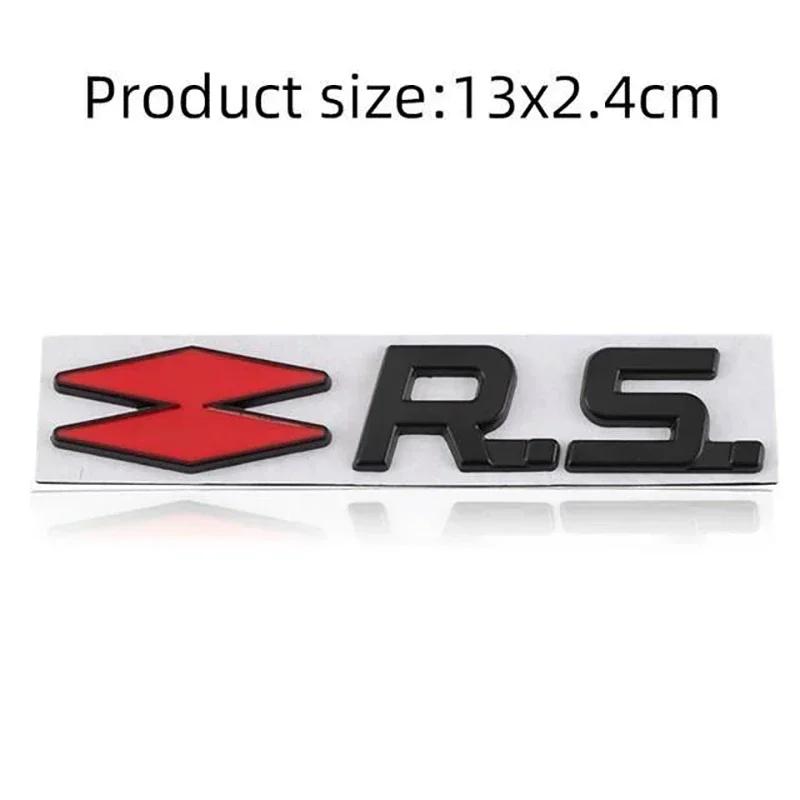 ESIF6 3D Metall GT RS Line Emblem Abzeichen Heckklappe Seite Aufkleber Abziehbilder für Renault Logan Clio Megane Captur Twingo Duster Kadjar