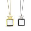 Sublimation Blank Photo Necklaces Heat Transfer Pendant Jewelry Perfumes Bottle Pendant Necklace Personalized Jewelry