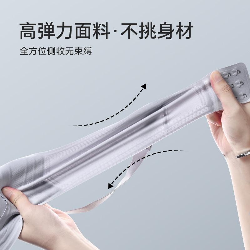 Traceless chest lift underwear, three-dimensional support, round and full, comfortable, antibacterial, healthy and soft support bra