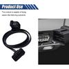 ZIMISI OBD2 Extension Cable, 16Pin Male to Female Flat Ribbon Extension Cord, Low Profile OBD2 Diagnostic Splitter for Scan Tool, GPS, and Code