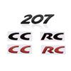 3D Metal Sticker 207 CC RC Emblem Decoration Rear Trunk stickers For s333 Car Styling 333s
