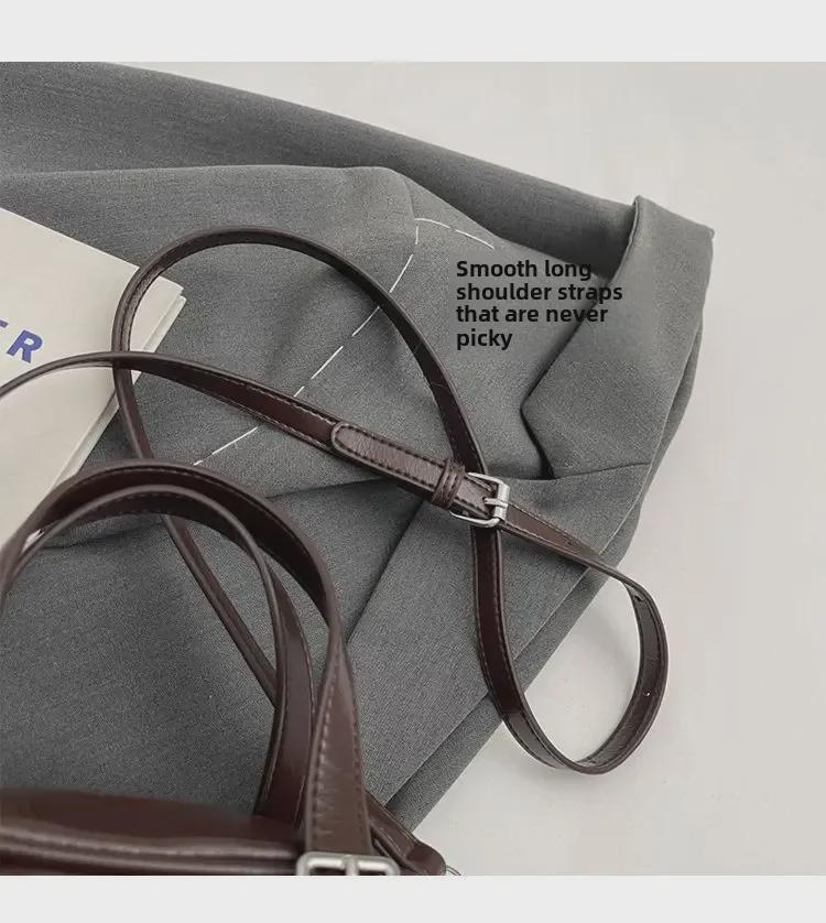 Women's 2024 Korean Retro Textured Shoulder Bag - Versatile, Small, and Stylish Handbag