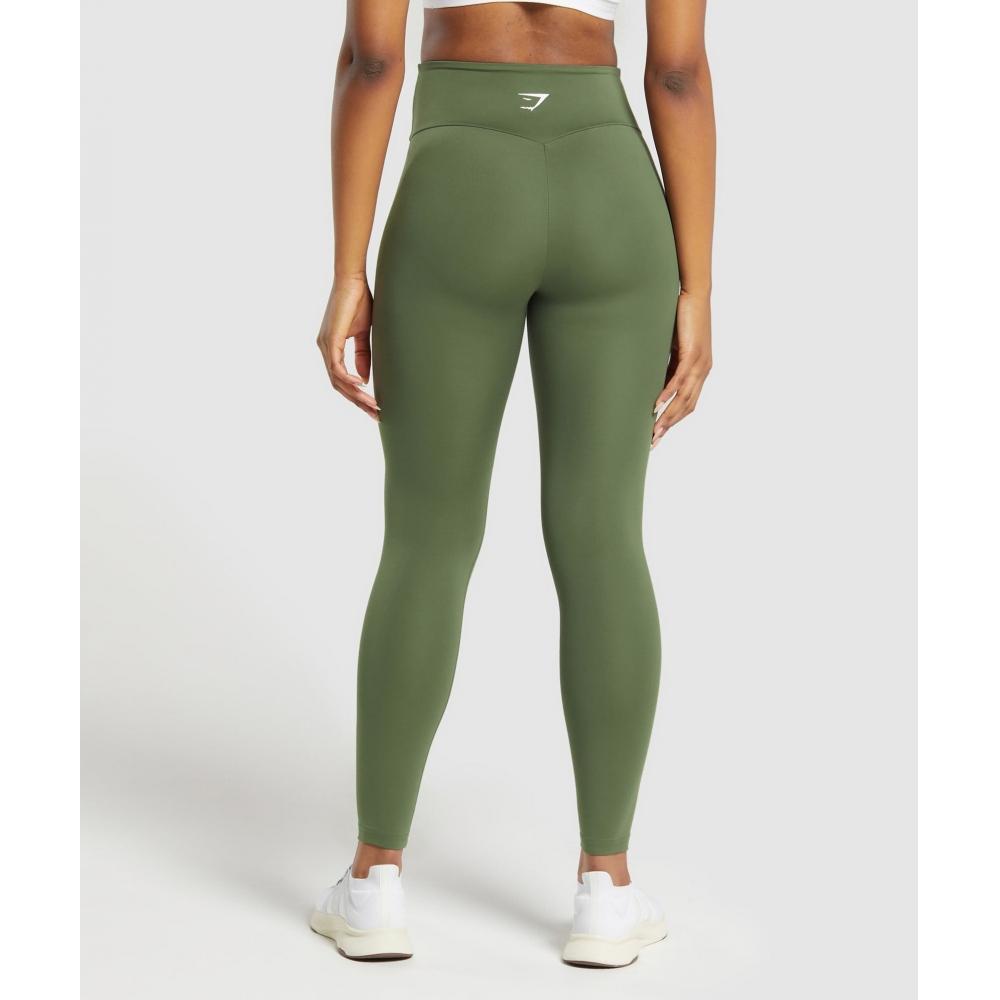 Gymshark Training Leggings Core Olive B2a8f Ecbg