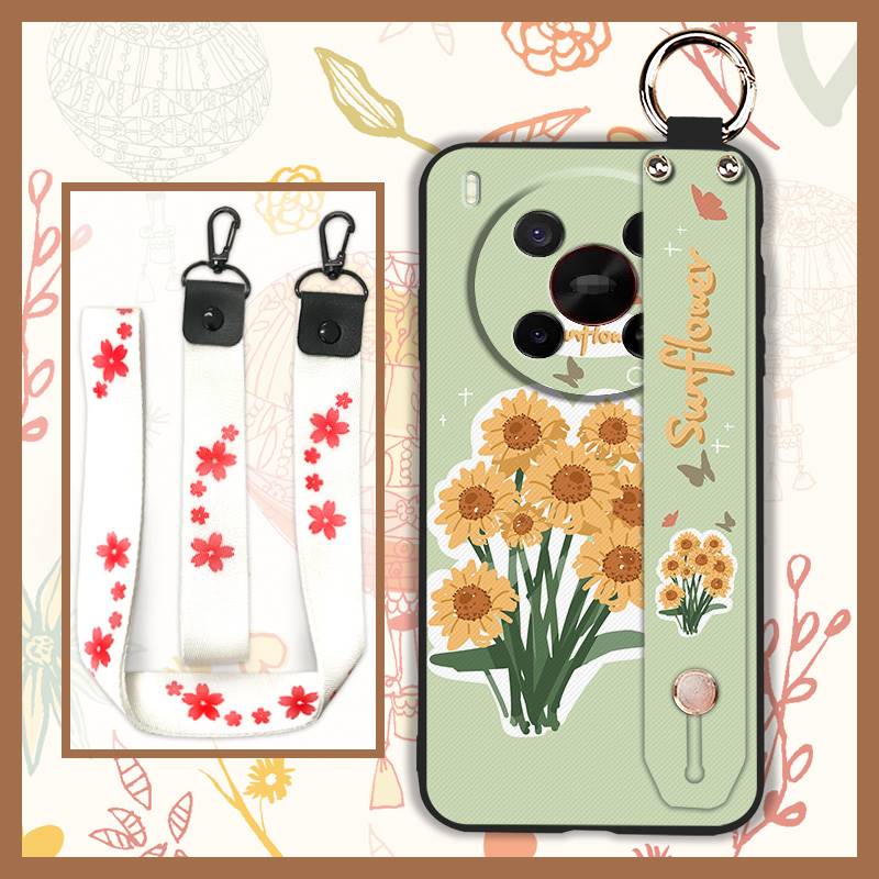 Lanyard Dirt-resistant Phone Case For ZTE Blade V70 Max/Nubia V70 Max Phone Holder Wrist Strap Fashion Design Wristband