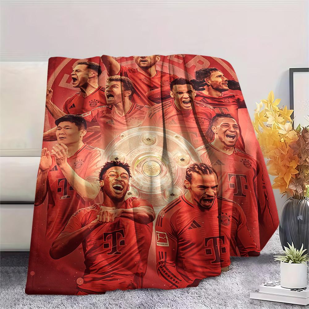 FCB Print FlAannel Blanket, High quality Comfortable for All Seasons, Home Decor, Warmth and Comfort