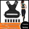 Adjustable Reflective Weighted Vest for Running and Fitness