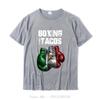 Fitness Tshirt Boxing And Tacos Funny Mexico Oversized Unisex Oneck T Shirt Casual Camisas Hombre Fast Ship Cotton Tops Tees