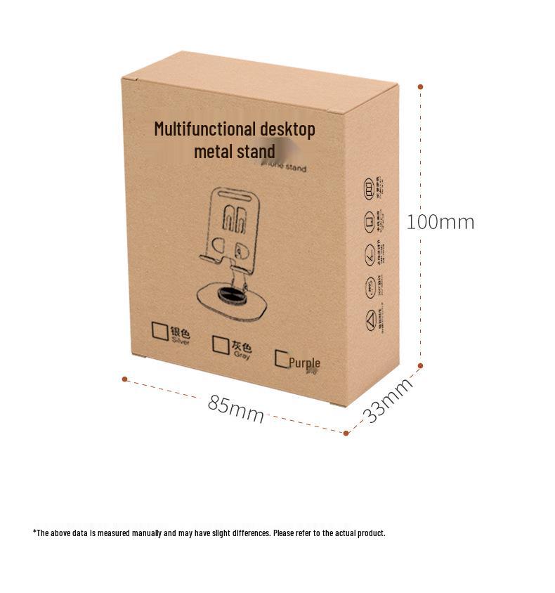Aluminum Alloy Foldable Phone and Tablet Stand - Portable Desktop Holder