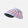 New Gradient Color Shell Hat Women's Summer Uv Protection Black Glue Headband Sun Hat Fashion Open Top Visor