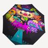 1pc Alien Invasion Automatic Opening/Closing Outdoor Umbrella with MIB Agent Design - Portable 3-Fold Folding Umbrella with 8-Rib Iron Frame, Per