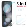 Flip 7 Full Coverage Inner Hydrogel Film for Samsung Galaxy Z Flip 7 Flip 6 5 Tempered Glass Screen Protectors Camera Lens Films
