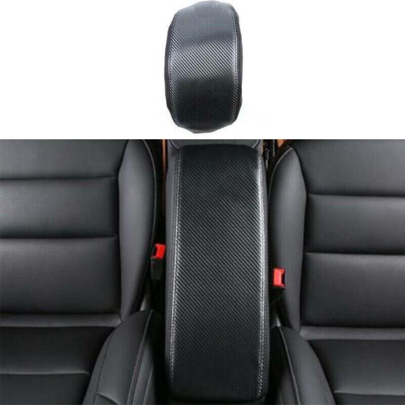 For Cadillac XT4 2019-2022 Leather Carbon Fiber Console Armrest Box Cover Trim