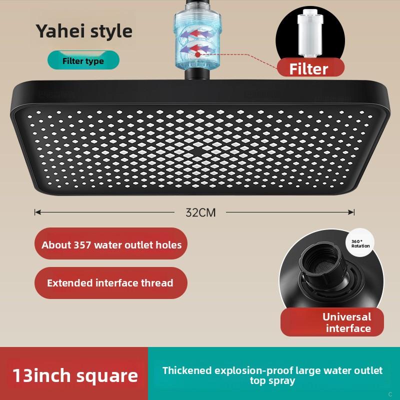 13 Inch Large Water Output Top Spray Flower Shower ,Shower  Flower Drying Showerhead Hotel