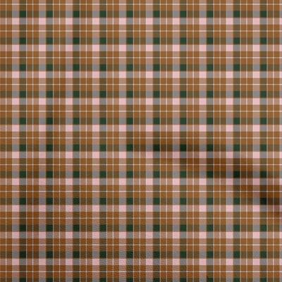 Cotton Flex Brown Fabric Check Sewing Craft Projects Fabric Prints By Yard 40 Inch
