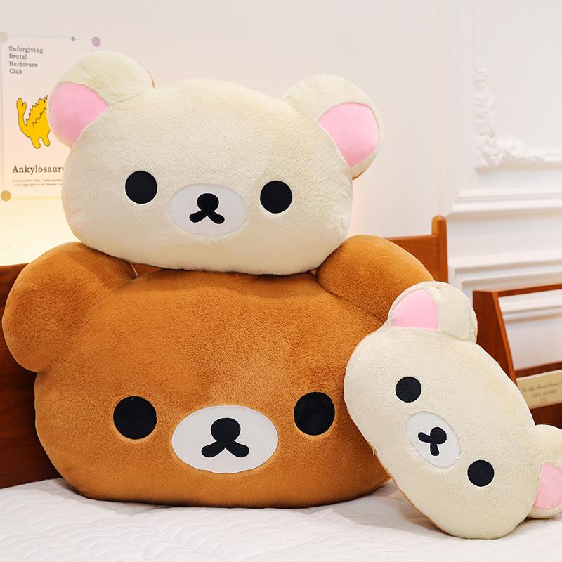 Cute Rilakkuma Double-Sided Plush Pillow - Perfect Valentine's Day Gift