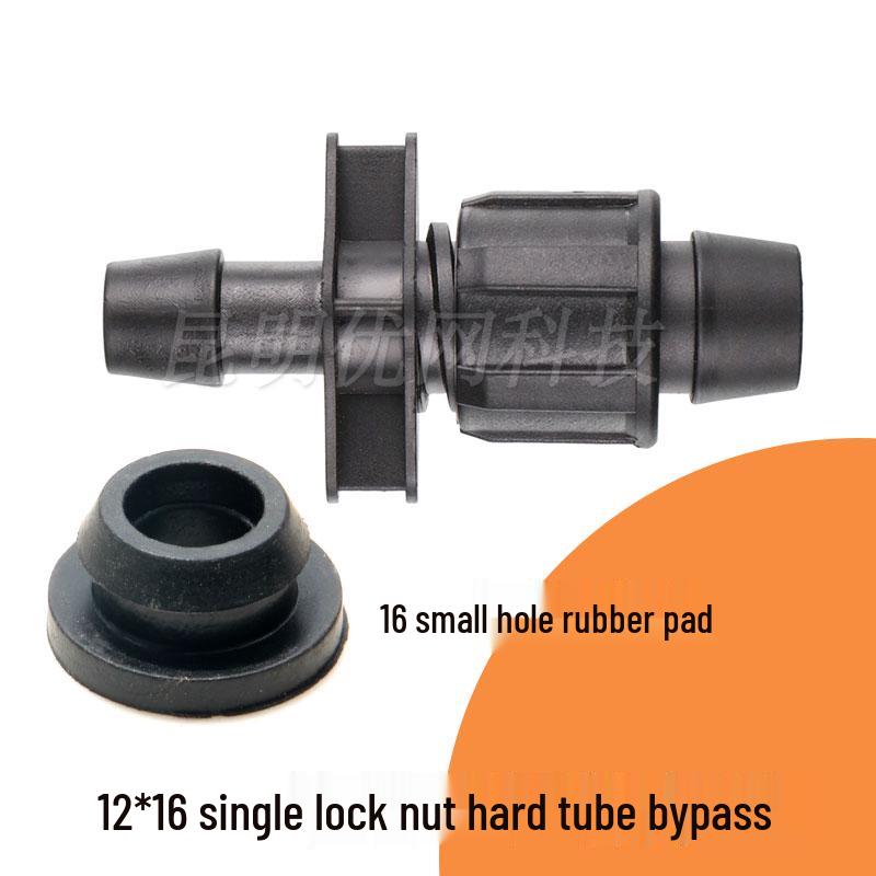 16mm Drip Tape Valve Connector with Locking Buckle Tee Fitting