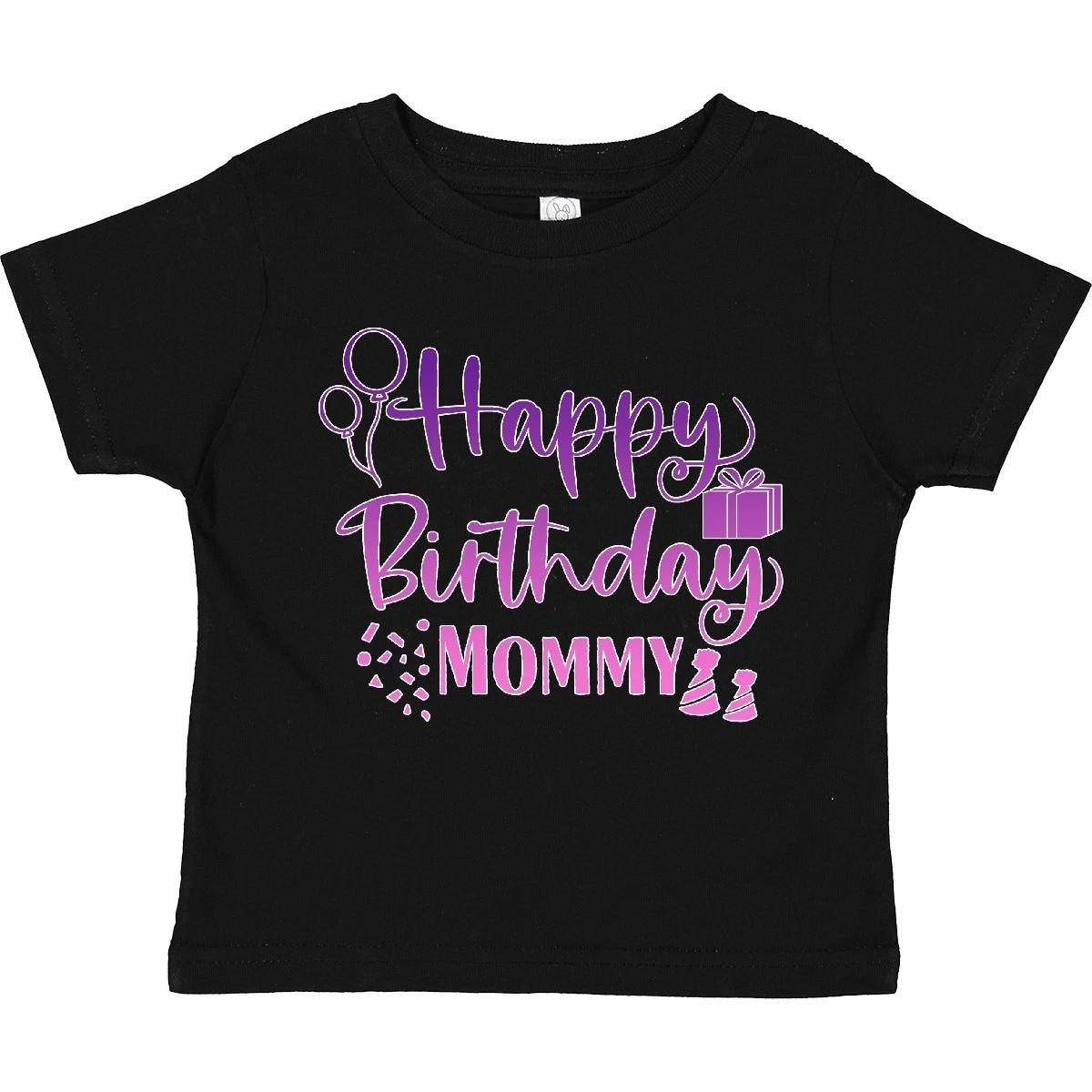 Inktastic Purple Happy Birthday Mommy Toddler T-Shirt Birthdays For Mom Moms Day 130