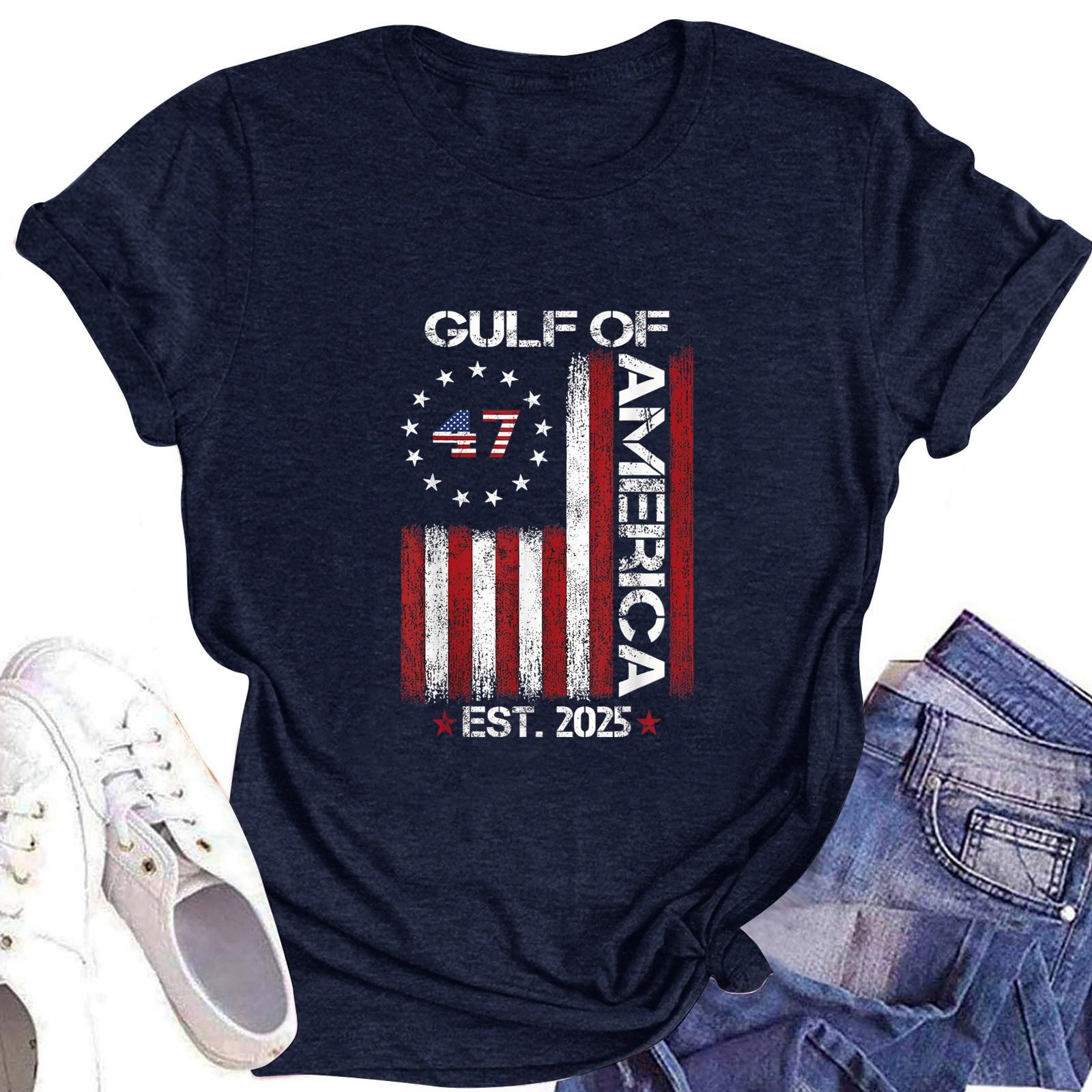 Women s Printed Round Neck Short-sleeved T-shirt Top XL