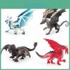 Stunning Pvc Dragon Collectible Western Fantasy Ice Dragon Fire Eagle Wolf Dragon Static Piece